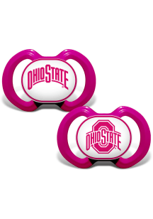 Ohio State Buckeyes  2pk Pink Pacifier - Red