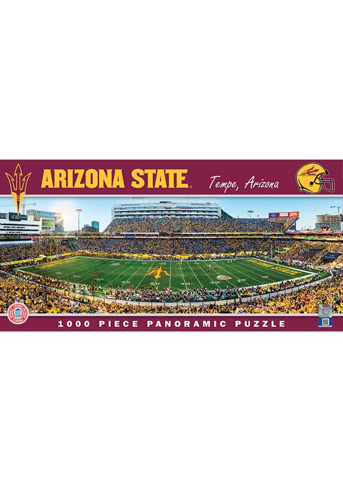 ASUです Arizona State Sun Devils MAROON Center View Panoramic 1000 pc