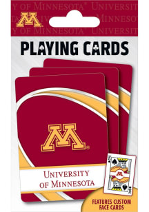 Maroon Minnesota Golden Gophers Playing Playing Cards