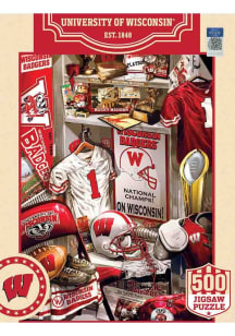 Red Wisconsin Badgers Locker Room Puzzle