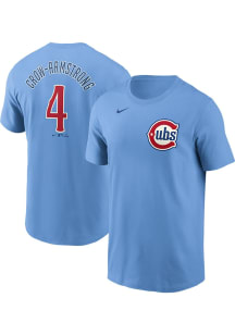 Pete Crow-Armstrong Chicago Cubs Light Blue Alt Short Sleeve Player T Shirt