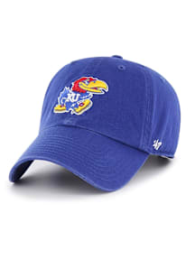 47 Kansas Jayhawks Blue Clean Up Adjustable Toddler Hat