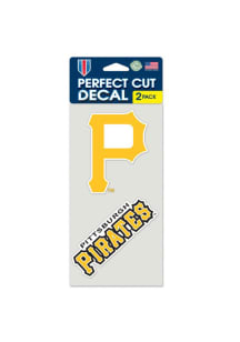 Pittsburgh Pirates 4x4 2 Pack Perfect Cut Auto Decal - Yellow