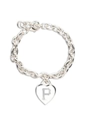 Pittsburgh Pirates Heart Charm Womens Bracelet