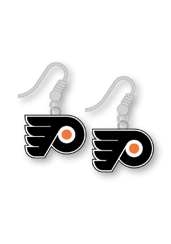 Philadelphia Flyers Logo Dangle Womens Earrings