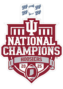 Indiana Hoosiers 2025 Football Nat Champ Stickers - Crimson