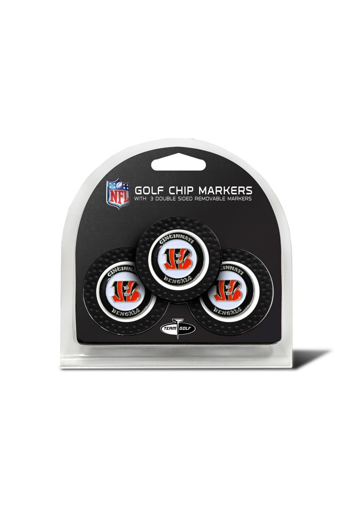 Cincinnati Bengals 3pk Poker Chip Golf Ball Marker