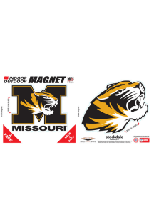 Missouri Tigers 6x6 2pk Car Magnet - Black