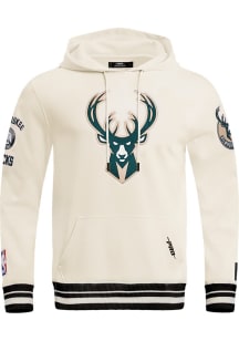 Pro Standard Milwaukee Bucks Mens White Retro Classic Long Sleeve Hoodie