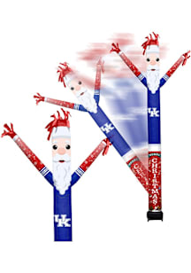 Kentucky Wildcats Black Outdoor Inflatable Santa team color and team logo