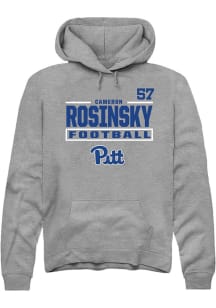 Cameron Rosinsky Rally Mens Graphite Pitt Panthers NIL Stacked Box Player Hood