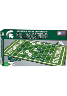 Green Michigan State Spartans Checkers Game