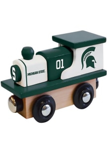 Green Michigan State Spartans Wooden Toy Train