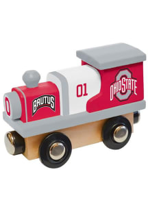 Red Ohio State Buckeyes Wooden Toy Train