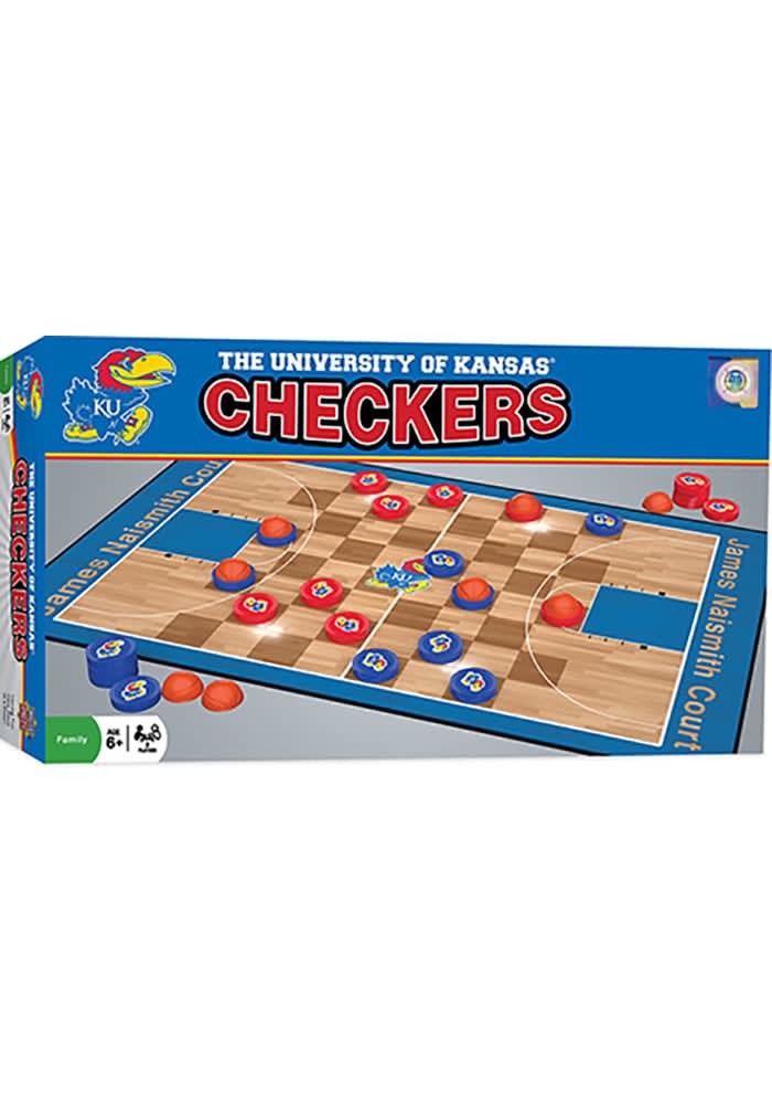 Kansas Jayhawks Toy | Kansas Jayhawks Game Checkers - Blue