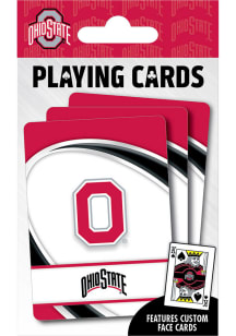Red Ohio State Buckeyes Team Playing Cards