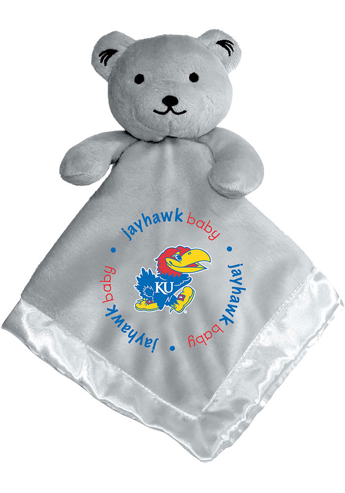 Kansas Jayhawks Gray Baby Blanket