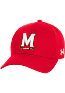Under Armour Maryland Terrapins Sideline Armourvent High Crown Adjustable Hat - Red