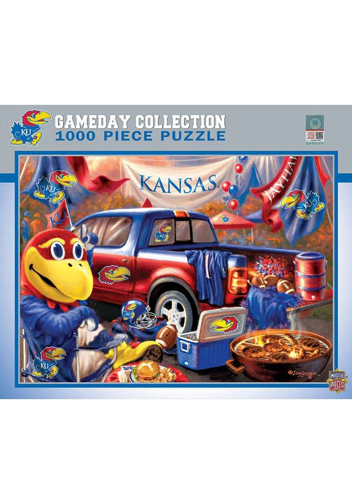 Kansas Jayhawks Red Gameday 1000 Piece Puzzle - 17180564