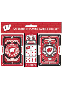 Red Wisconsin Badgers 2pk Playing Cards