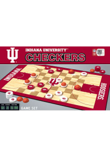 Crimson Indiana Hoosiers Checkers Game