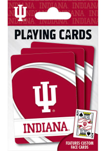 Crimson Indiana Hoosiers Team Playing Cards