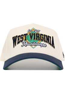 No Rivals West Virginia Mountaineers 2T Ballpark Adjustable Hat - Ivory