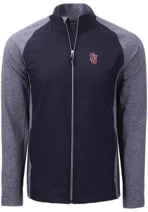 Cutter and Buck St Johns Red Storm Mens Navy Blue Adapt Eco Medium Weight Jacket