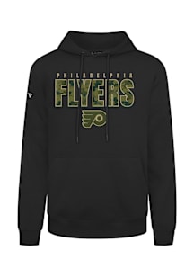Levelwear Philadelphia Flyers Mens Black Podium Protect Long Sleeve Hoodie