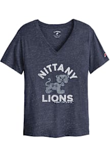 Penn State Nittany Lions Womens Navy Blue Script Short Sleeve T-Shirt