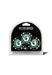 Michigan State Spartans 3 Pack Poker Chip Golf Ball Marker