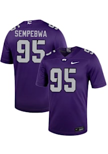 Caleb Sempebwa  Nike TCU Horned Frogs Purple NIL Name And Number Football Jersey