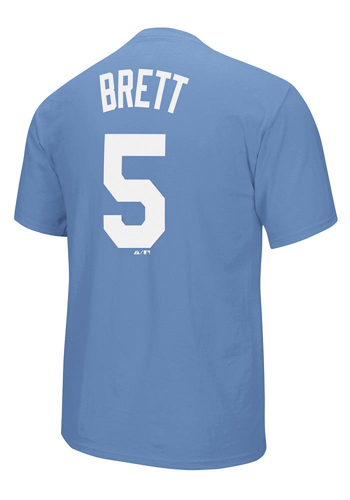 George Brett Kansas City Royals Light Blue Cooperstown Short Sleeve Player T Shirt