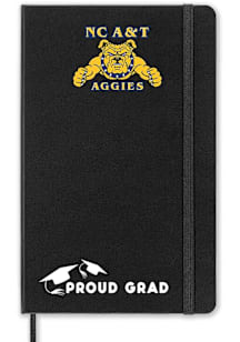 North Carolina A&T State University Proud Grad team logo Notebook and Folder - Black
