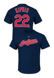 Jason Kipnis Cleveland Indians Navy Blue Name and Number Short Sleeve Player T Shirt