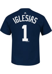 Jose Iglesias Detroit Tigers Navy Blue Short Sleeve Player T Shirt