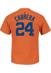 Miguel Cabrera Detroit Tigers Orange Short Sleeve Player T Shirt