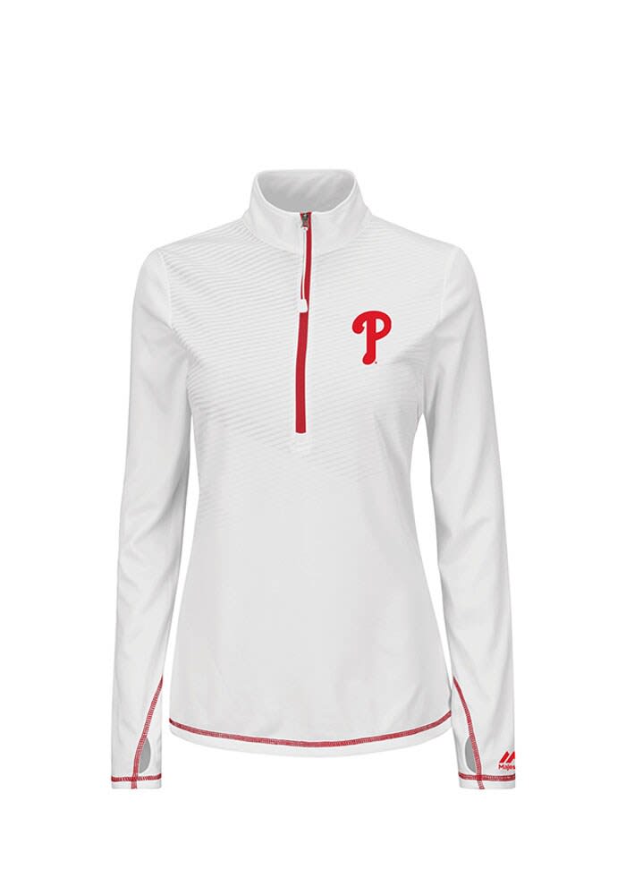 Philadelphia Phillies Cutter & Buck Stretch Oxford Womens Long