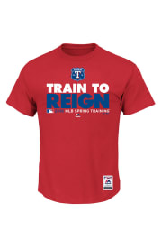 Majestic Texas Rangers Red Spring Training Team Choice Short Sleeve T Shirt