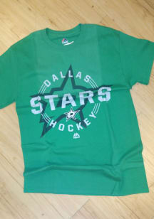 Majestic Dallas Stars Green Clearing The Puck Short Sleeve T Shirt