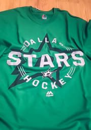 Majestic Dallas Stars Green Pumped Up Short Sleeve T Shirt