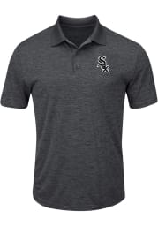 Majestic Chicago White Sox Mens Charcoal Hit First Short Sleeve Polo