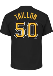 Jameson Taillon Pittsburgh Pirates Black Name and Number Short Sleeve Player T Shirt