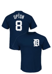 Justin Upton Detroit Tigers Navy Blue Player Short Sleeve Player T Shirt
