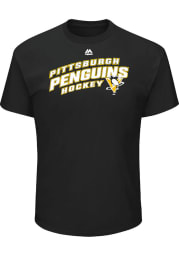 Majestic Pittsburgh Penguins Black Appeal Play Short Sleeve T Shirt