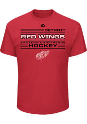 Majestic Detroit Red Wings Red Forecheck Short Sleeve T Shirt