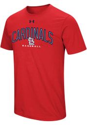 Under Armour St Louis Cardinals Red Performance Arch Short Sleeve T Shirt