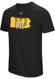 Under Armour Pittsburgh Pirates Black Passion State Short Sleeve T Shirt