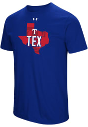 Under Armour Texas Rangers Blue Passion State Short Sleeve T Shirt