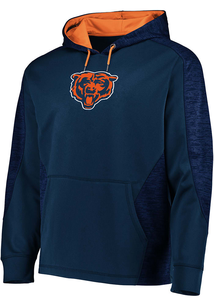 Majestic Chicago Bears Mens Navy Blue Armour Hood